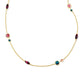 Kendra Scott Monica Long Strand Necklace-Gold Teal Mix