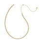 Kendra Scott Nydia Strand Necklace - Gold White Crystal