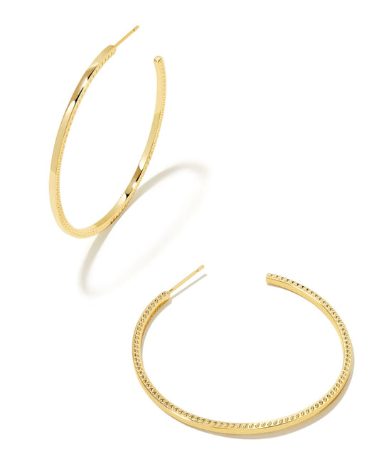 Kendra Scott Sylvie Large Hoop Earring-Gold or Silver