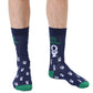 Living Royal Men's Bamboo Crew Socks-King Of The Throne