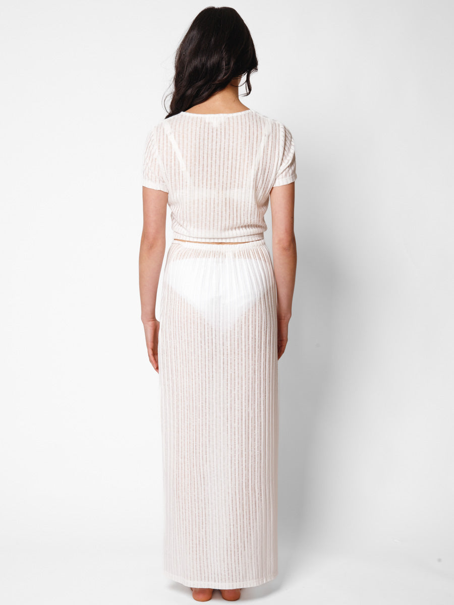 Koy Resort “Tofino” Skirt-White