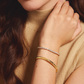 LeMel "Charlotte" CZ Bangle-Gold