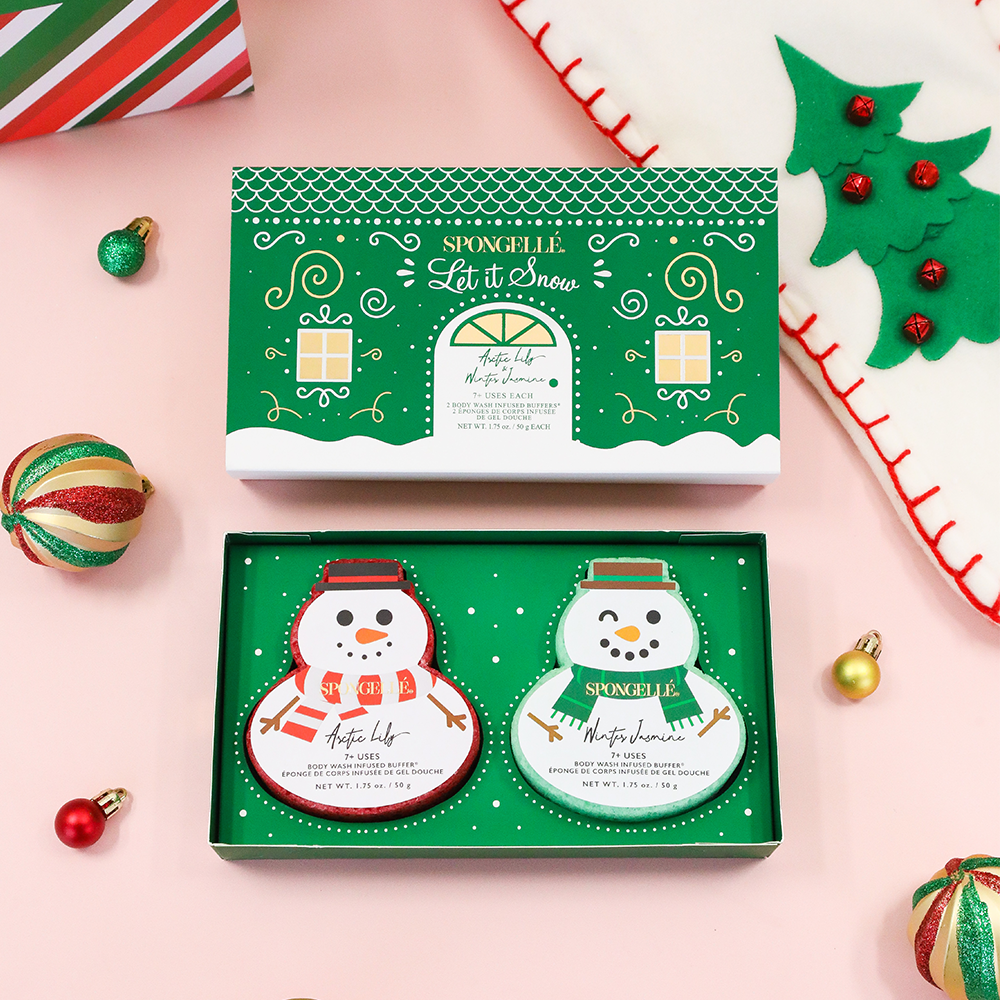 Spongelle Holiday Snowman Gift Set- Let It Snow