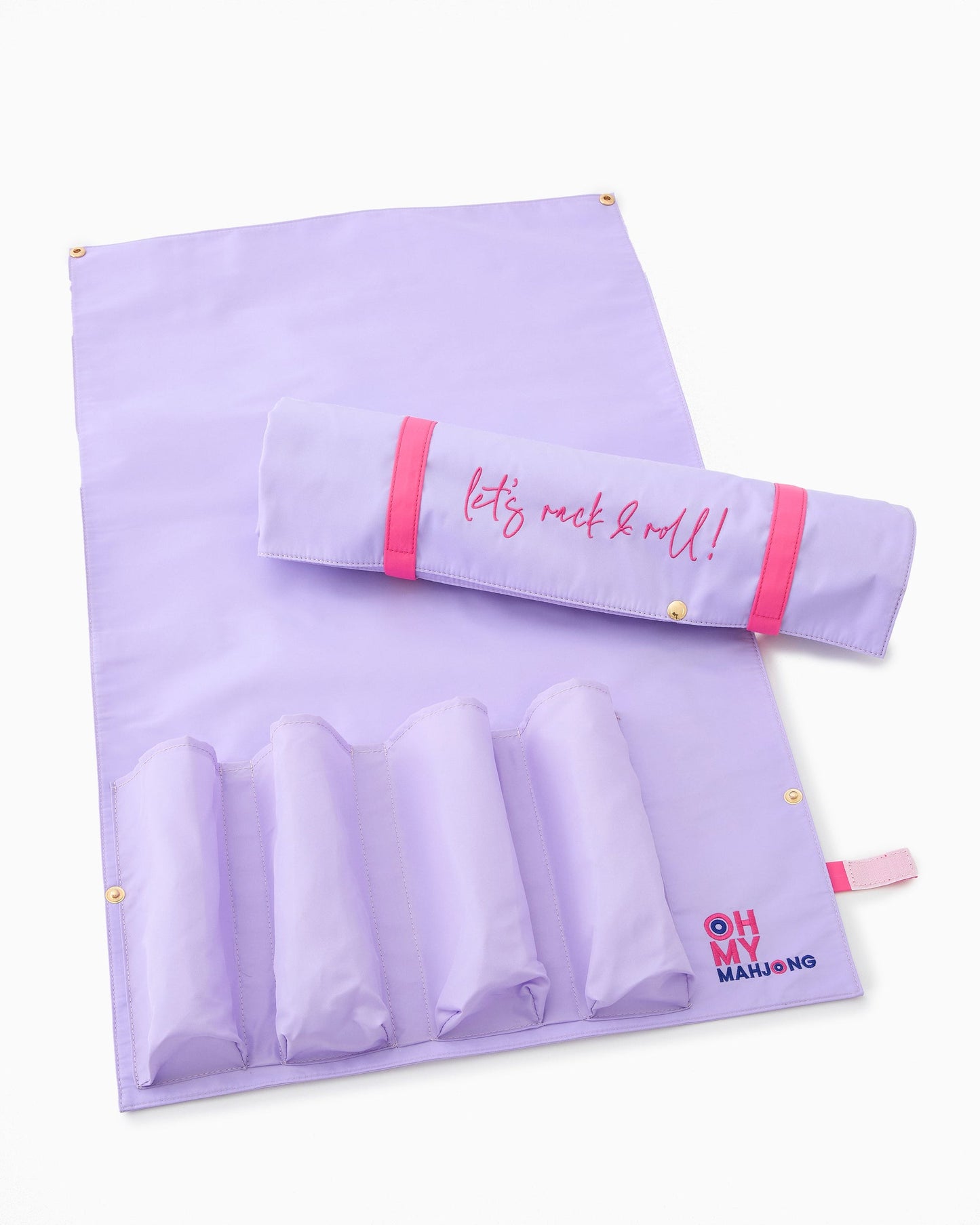 Oh My Mahjong Let's Rack & Roll Bag- Lilac