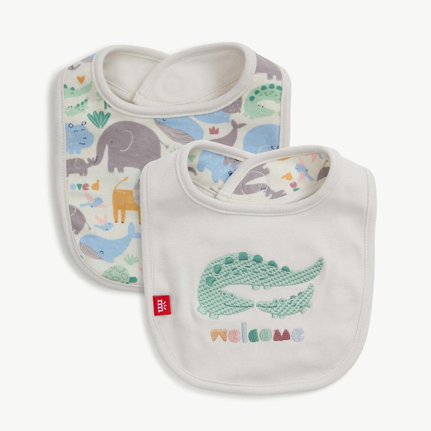 Magnetic Me "Little Lovin" Organic Cotton Reversible Magnetic Bib