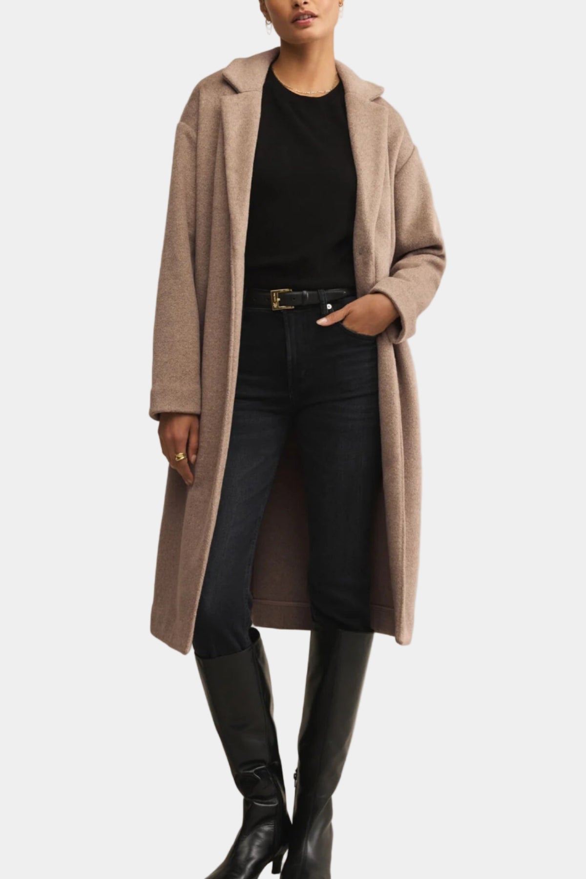 Z Supply Mason Luxe Coat - Smokey