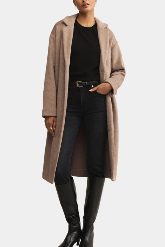 Z Supply Mason Luxe Coat - Smokey