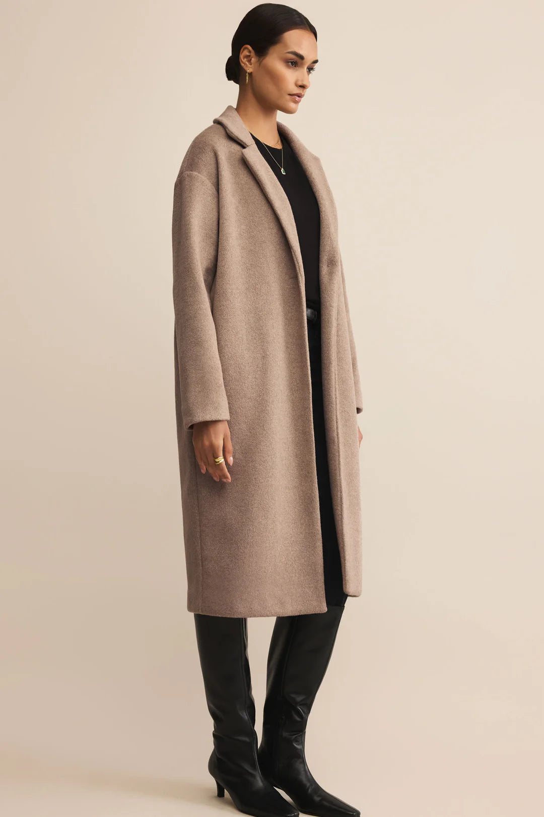 Z Supply Mason Luxe Coat - Smokey