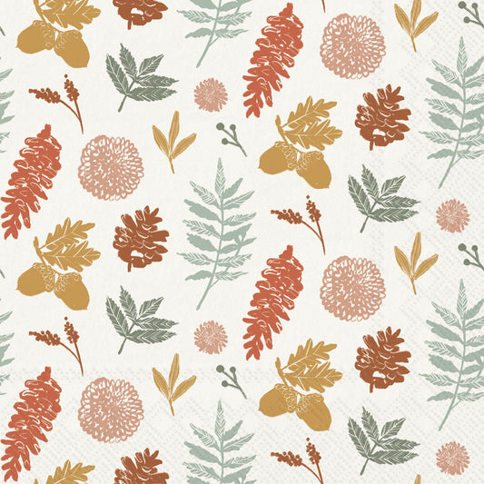 Boston International "Falling Acorns" Lunch Napkins 20ct.