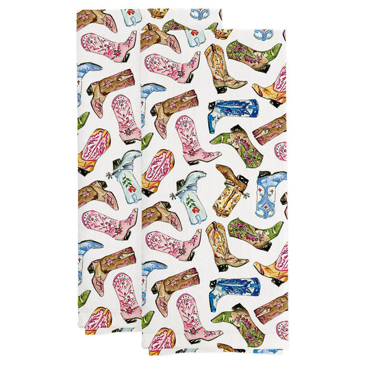 Boot Scootin' Tea Towel (Set of 2)