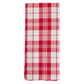 Boston International "Red Stripe & Plaid" Tea Towels -Set of 2