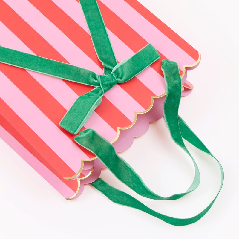 Meri Meri Striped Mixed Gift Bags-Medium