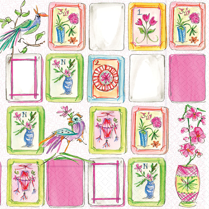 Cocktail Napkins-Mahjong 20ct.