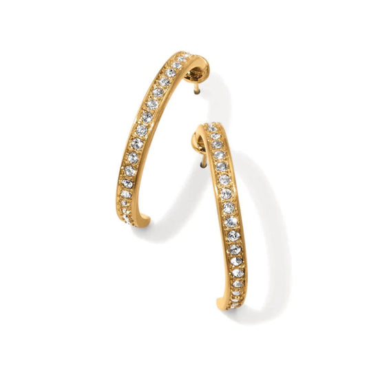 Brighton Meridian Zenith Medium Hoop Earrings-Gold