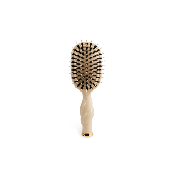Teleties Mini Boar Bristle Hair Brush - Tan