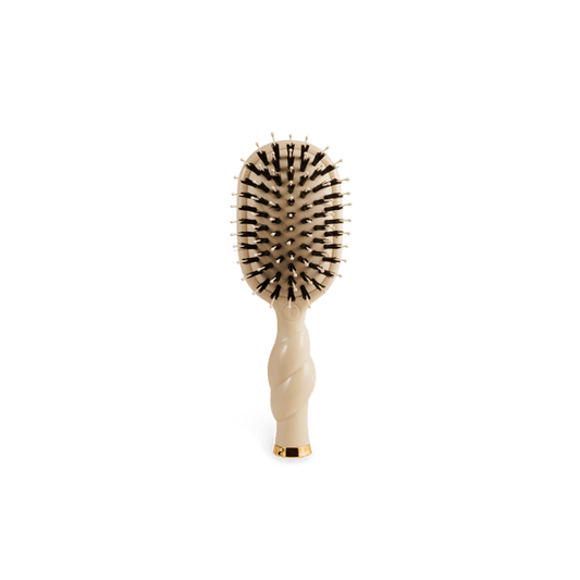 Teleties Mini Boar Bristle Hair Brush - Tan