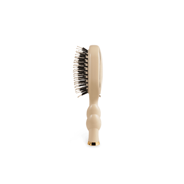 Teleties Mini Boar Bristle Hair Brush - Tan