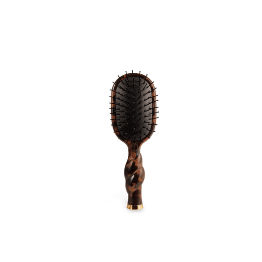 Teleties Mini Sized Detangler Hair Brush for Medium Hair – Tortoise