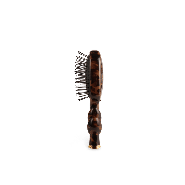 Teleties Mini Sized Detangler Hair Brush for Medium Hair – Tortoise