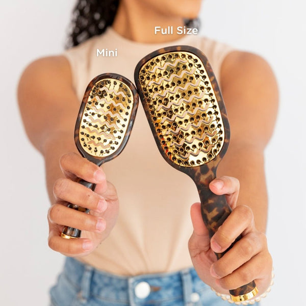 Teleties Full Sized Vented Hair Brush - Tortoise