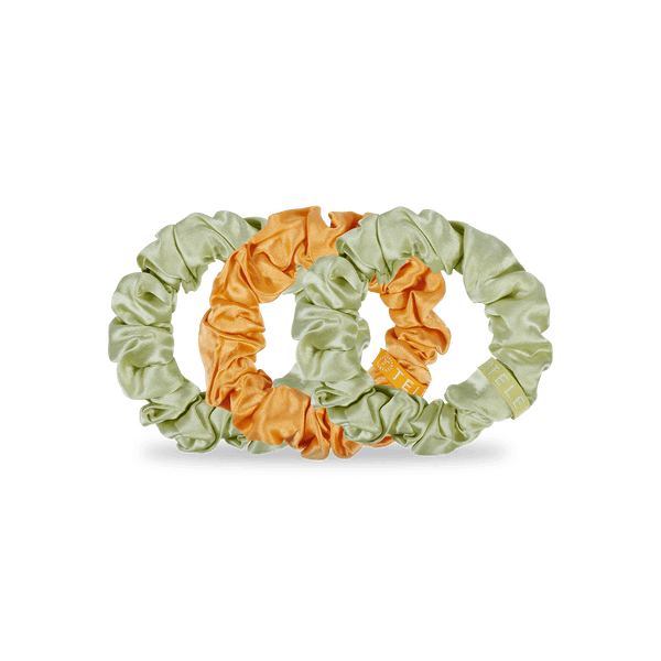 Teleties Large Silk Scrunchies-Mojito Mama