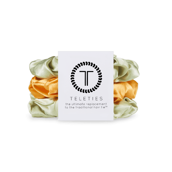 Teleties Large Silk Scrunchies-Mojito Mama