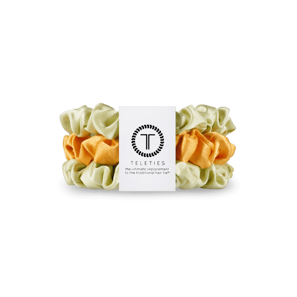 Teleties Small Silk Scrunchies-Mojito Mama