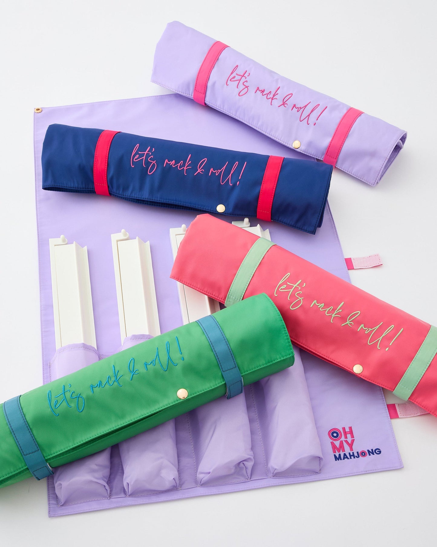 Oh My Mahjong Let's Rack & Roll Bag- Navy