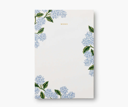 Rifle Paper Co. "Hydrangea" Large Memo Notepad