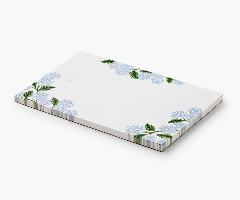 Rifle Paper Co. "Hydrangea" Large Memo Notepad