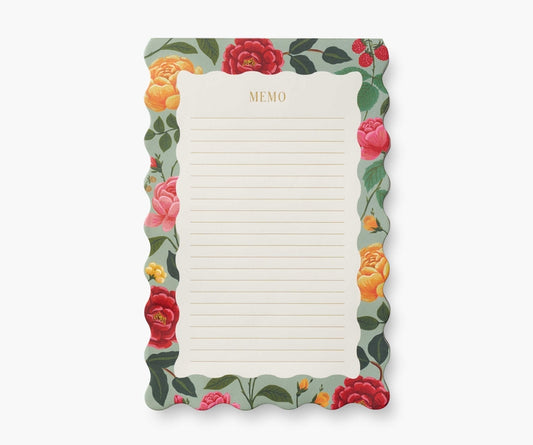 Rifle Paper Co. "Roses" Large Memo Notepad
