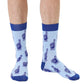 Living Royal Men's Bamboo Crew Socks-Number One Dad