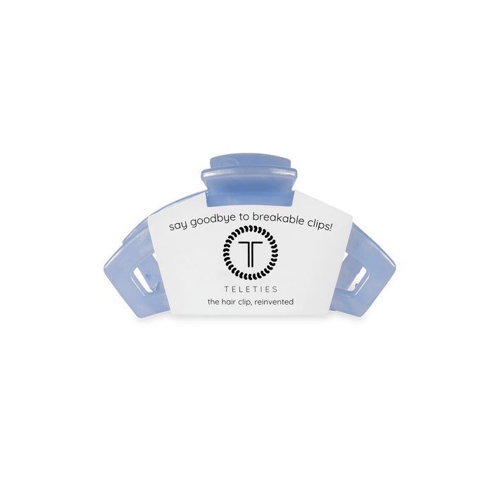 Teleties Classic Tiny Open Hairclip-Blue Lagoon