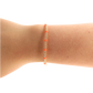 Beaded Blondes "Dainty Poppi" Orange Bracelet -Standard 6.75"