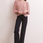 Z Supply Liene Floral Top-Shadow Mauve