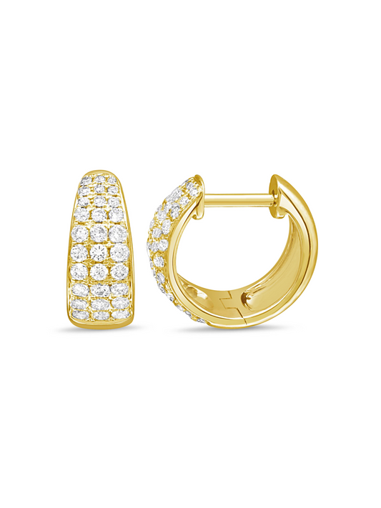 LeMel “Brooklyn CZ” Huggie Earrings