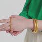 Julie Vos “Havana” Demi Bangle-Gold