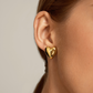 LeMel “Puffy Heart” Earrings-Gold