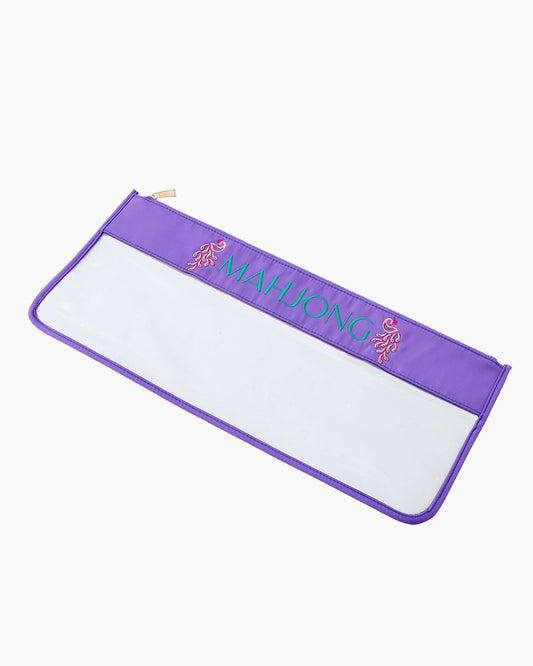 Oh My Mahjong Mahjong Bag-Purple Peacock