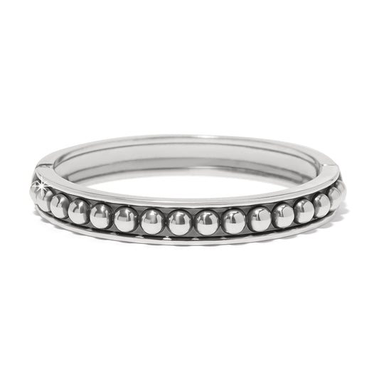 Brighton Pretty Tough Stud HInged Bangle-Silver