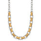 Brighton Mosaic Two-Tone Links Necklace-Silver/Gold