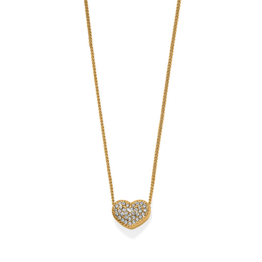 Brighton Illumina Celeste Heart Petite Necklace-Gold