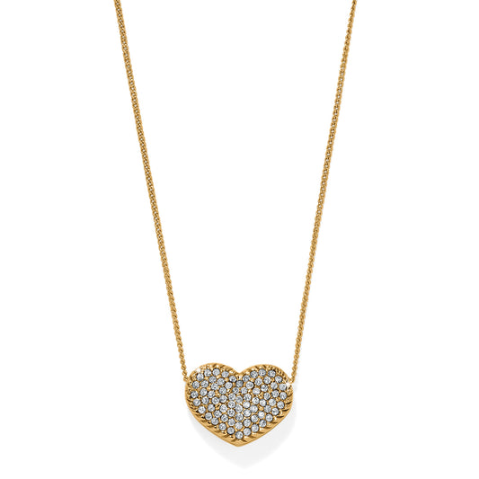 Brighton Illumina Celeste Heart Bold Necklace-Gold