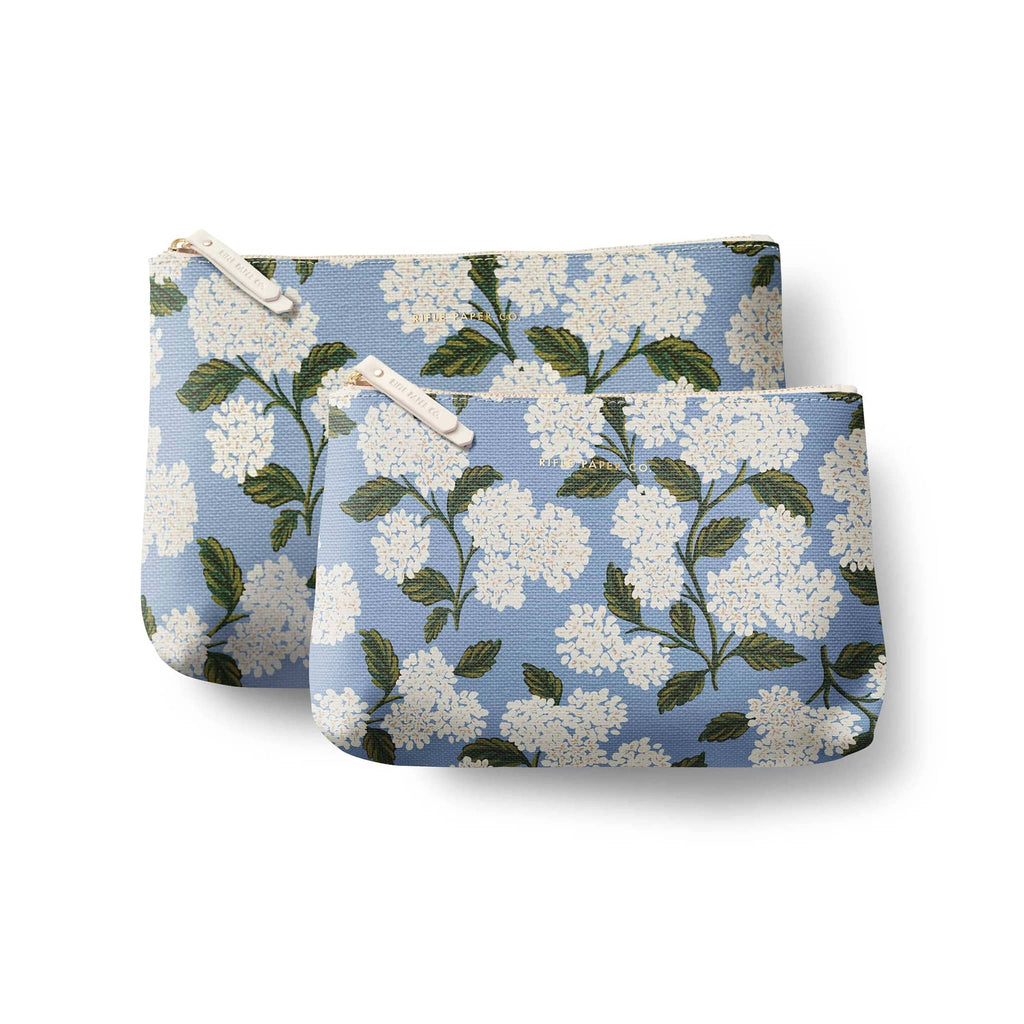 Rifle Paper Co. Zippered Pouch Set-Hydrangea