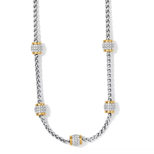 Brighton Meridian Petite Short Necklace-Silver/Gold