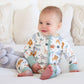 Caden Lane “Safari Snuggles” Convertible Zip Romper