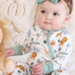 Caden Lane “Safari Snuggles” Convertible Zip Romper