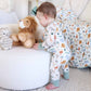 Caden Lane “Safari Snuggles” Convertible Zip Romper