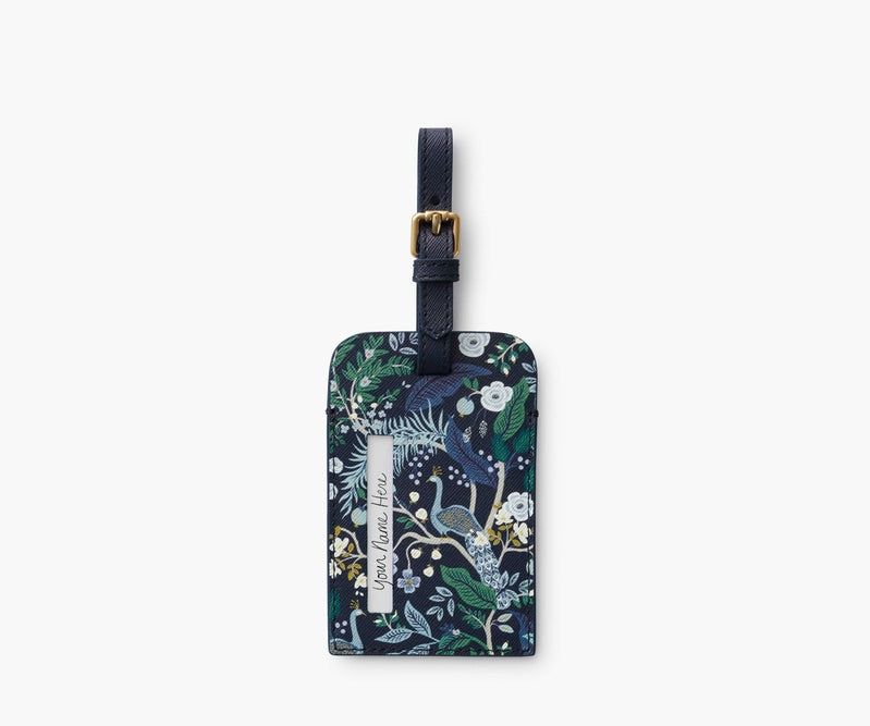Rifle Paper Co. Peacock Luggage Tag - Thumbnail 2
