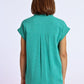 Molly Bracken “Chantel” Short Sleeve Shirt - Emerald